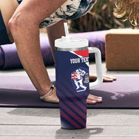 Custom Cayman Islands Cricket Tumbler With Handle 2025 Sporty Style