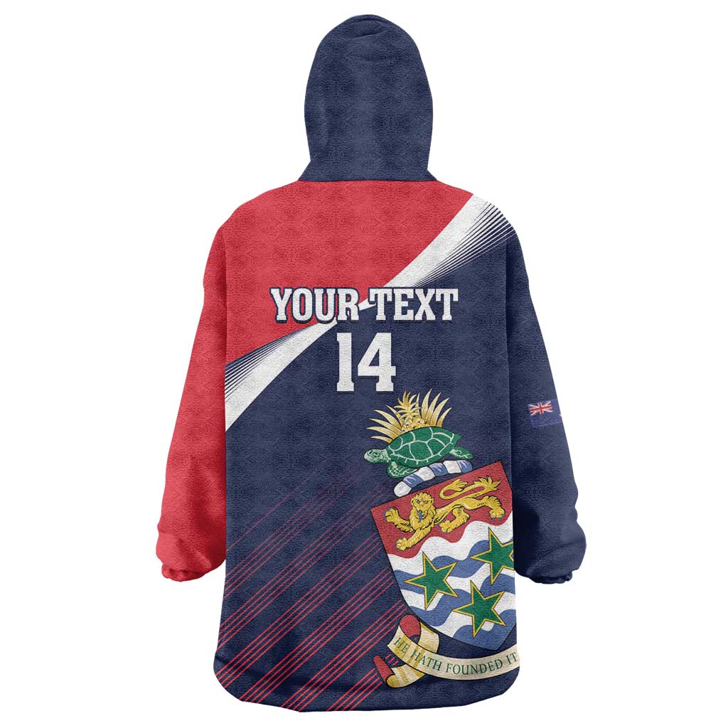 Custom Cayman Islands Cricket Wearable Blanket Hoodie 2025 Sporty Style