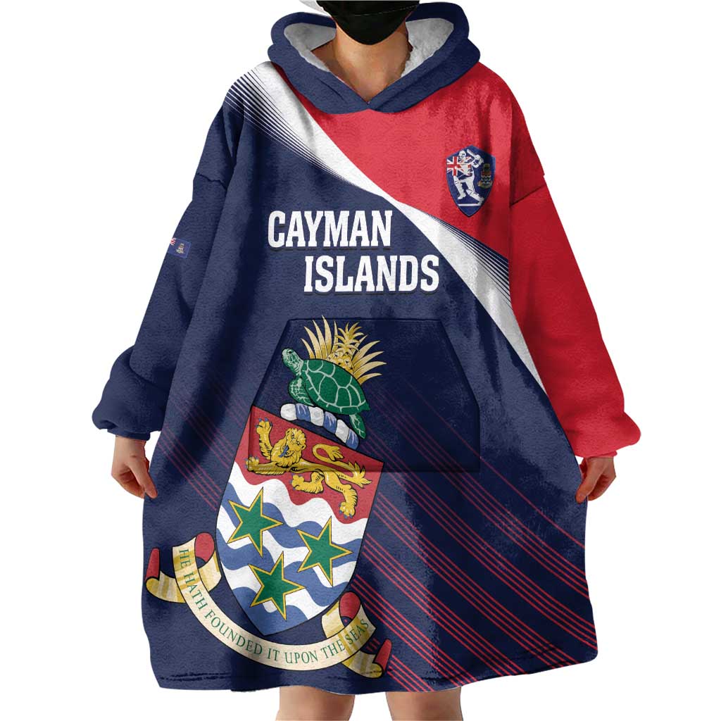 Custom Cayman Islands Cricket Wearable Blanket Hoodie 2025 Sporty Style