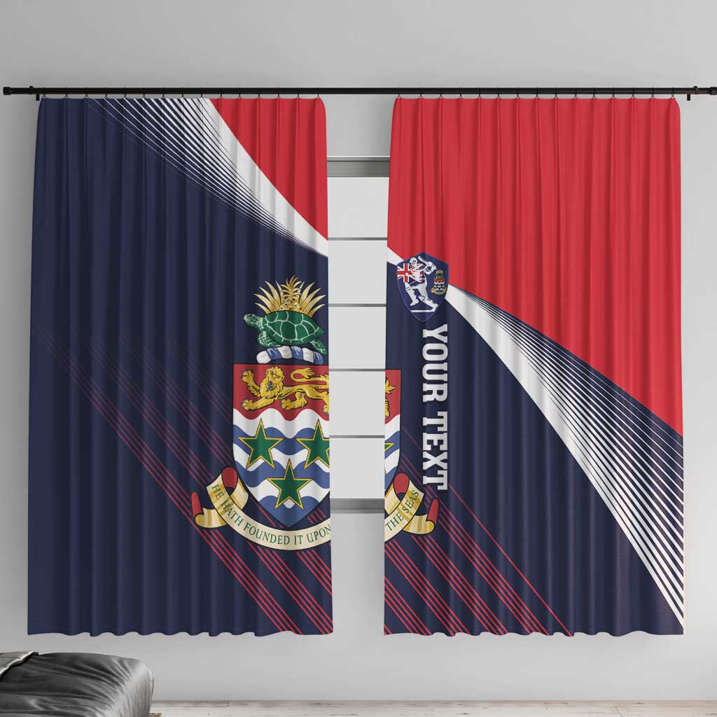 Custom Cayman Islands Cricket Window Curtain 2025 Sporty Style