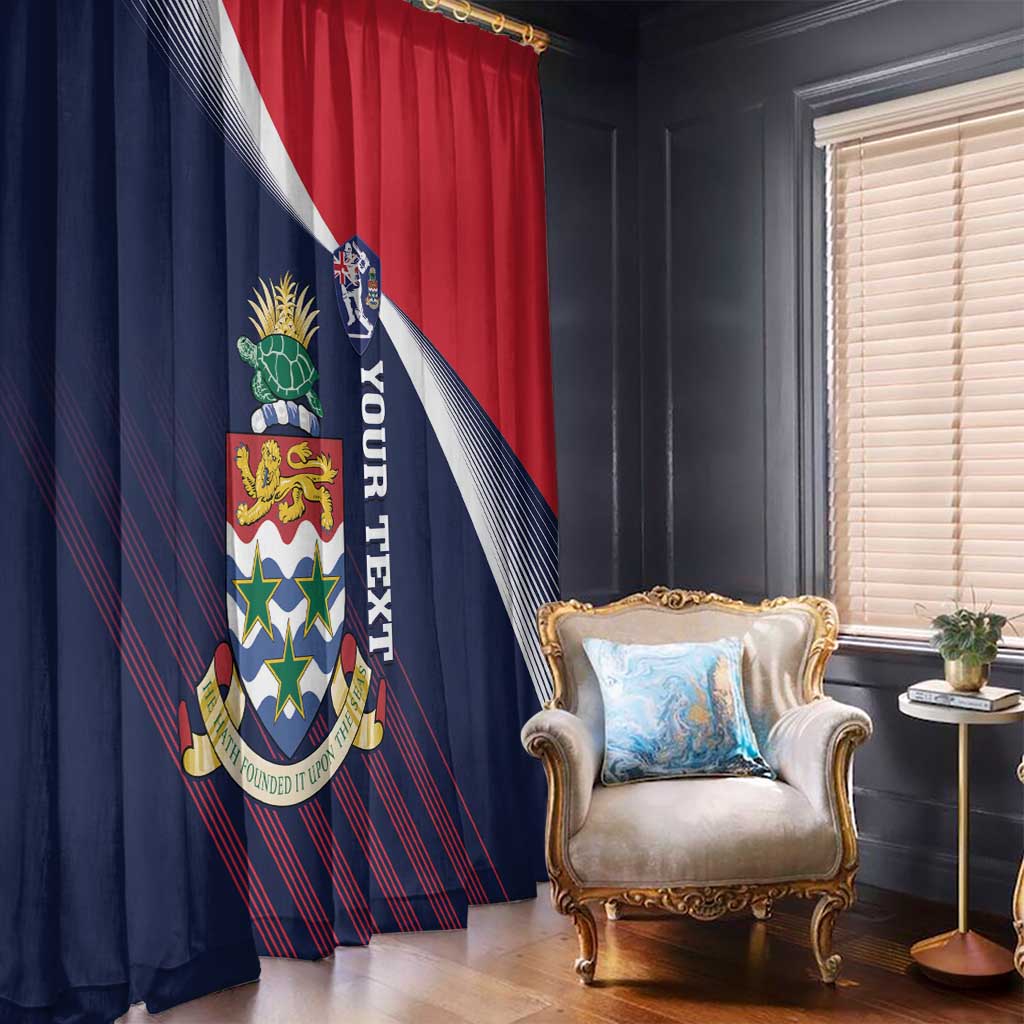 Custom Cayman Islands Cricket Window Curtain 2025 Sporty Style
