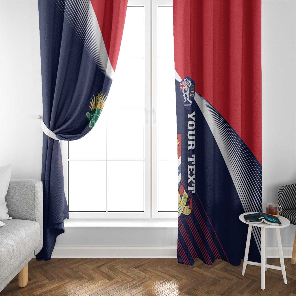 Custom Cayman Islands Cricket Window Curtain 2025 Sporty Style