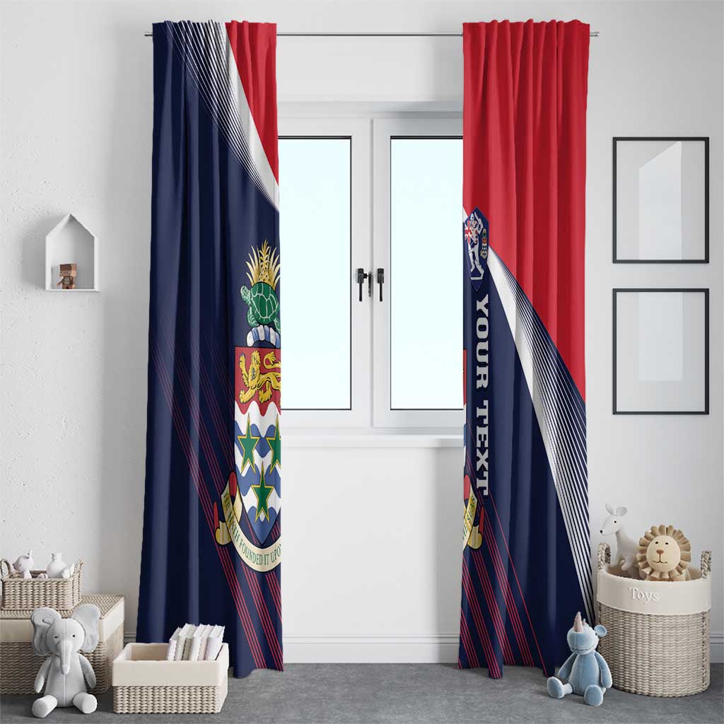 Custom Cayman Islands Cricket Window Curtain 2025 Sporty Style