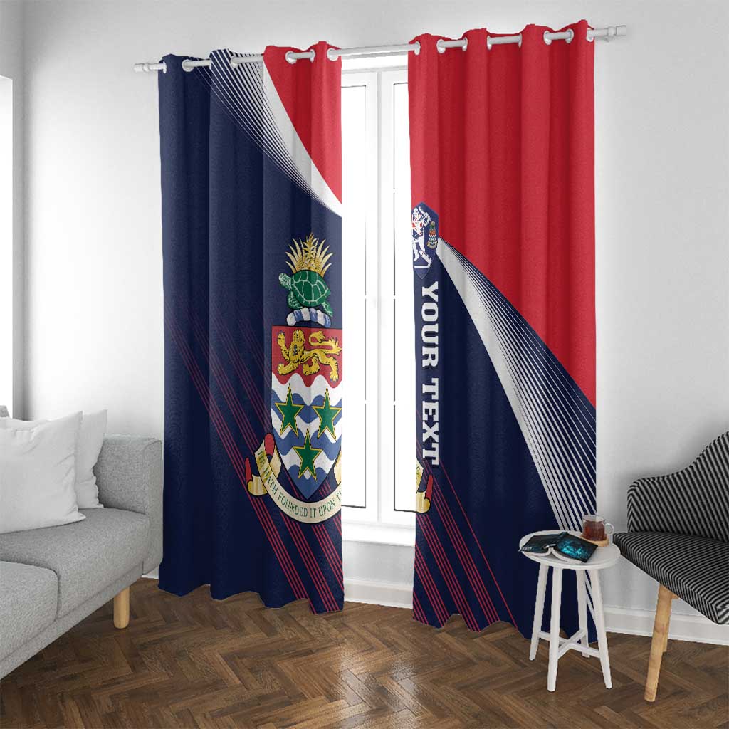 Custom Cayman Islands Cricket Window Curtain 2025 Sporty Style