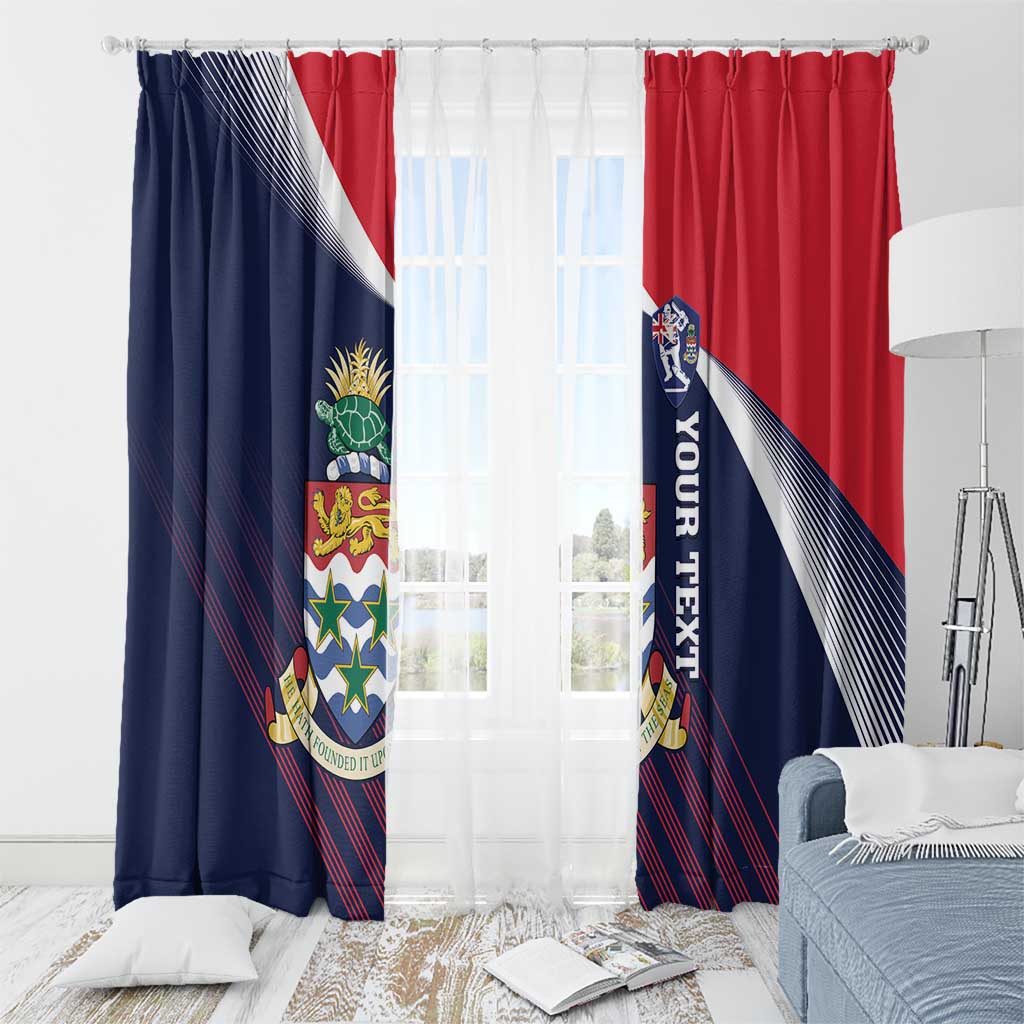 Custom Cayman Islands Cricket Window Curtain 2025 Sporty Style