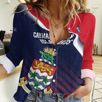 Custom Cayman Islands Cricket Women Casual Shirt 2025 Sporty Style