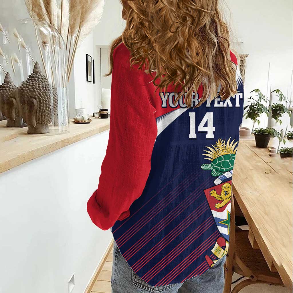 Custom Cayman Islands Cricket Women Casual Shirt 2025 Sporty Style