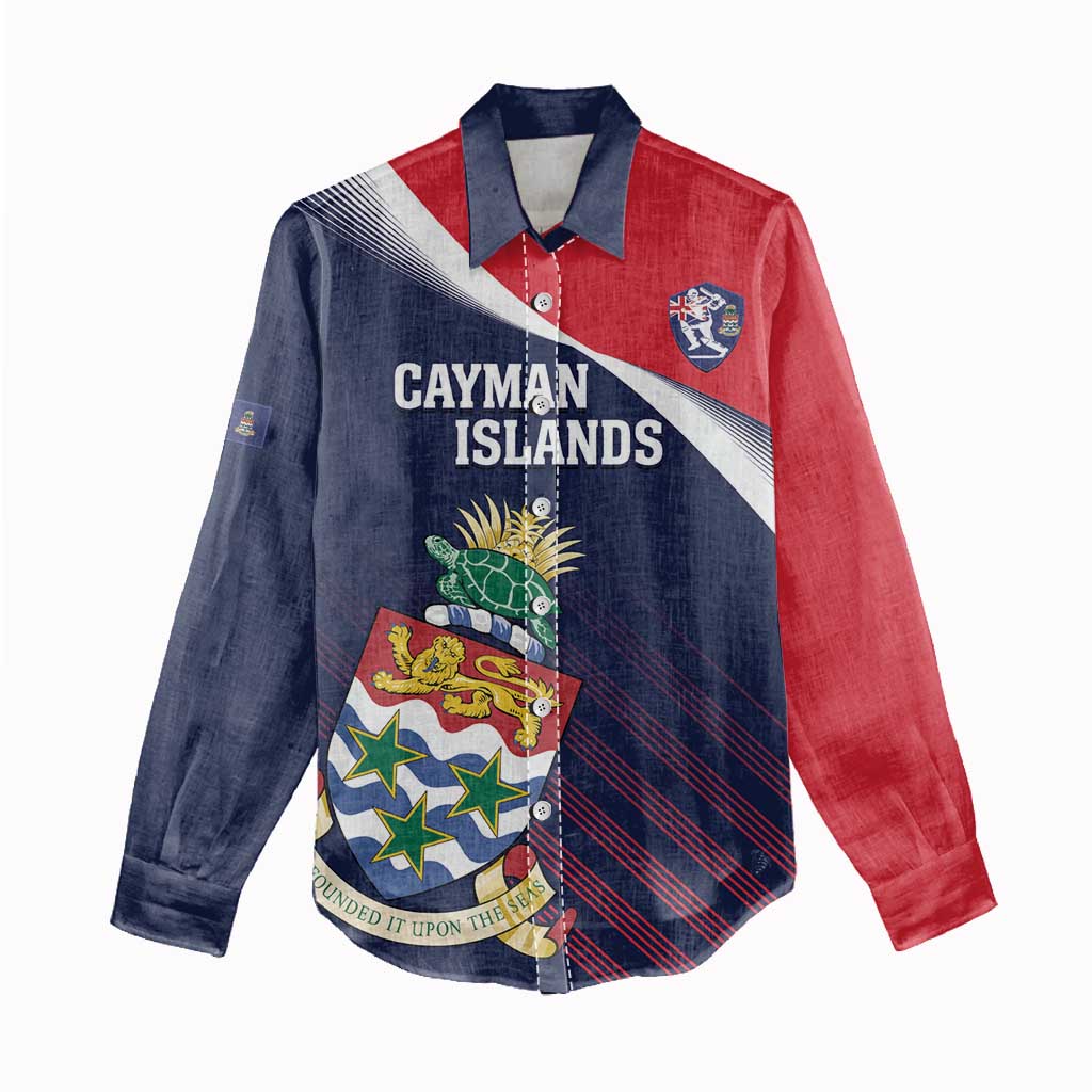 Custom Cayman Islands Cricket Women Casual Shirt 2025 Sporty Style