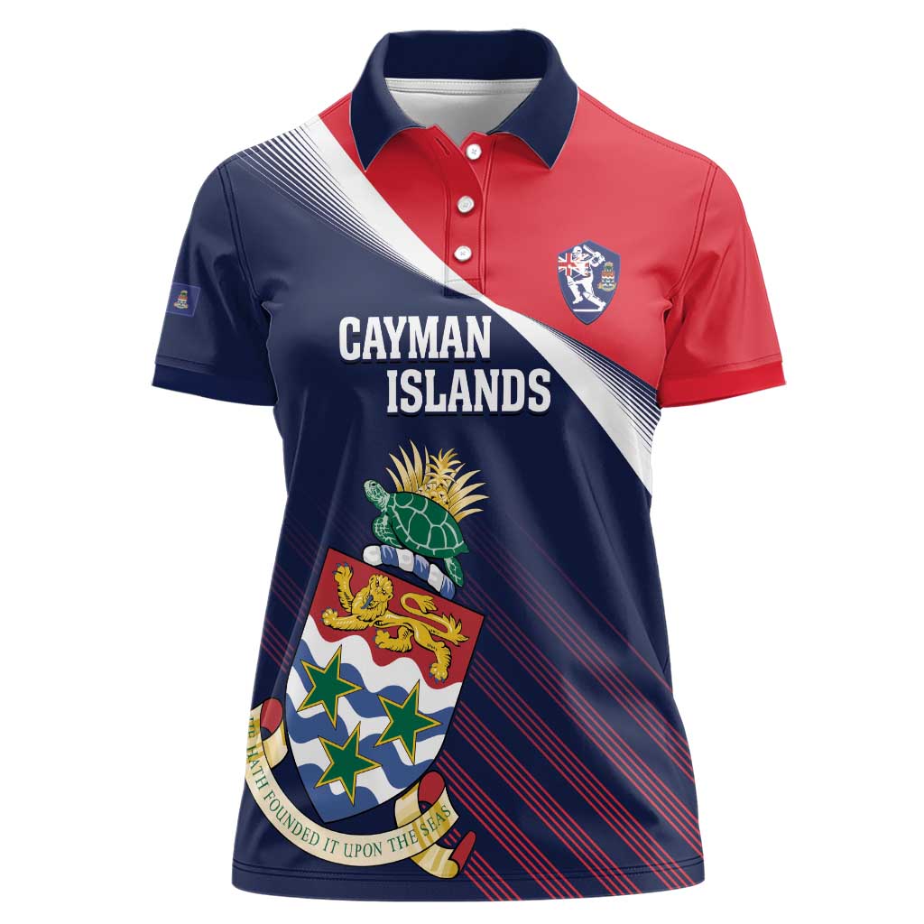 Custom Cayman Islands Cricket Women Polo Shirt 2025 Sporty Style