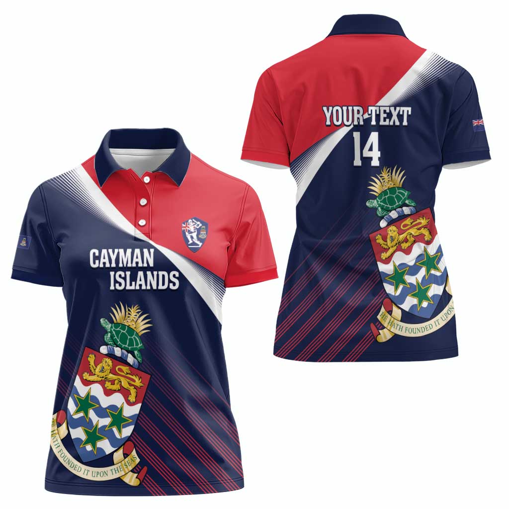 Custom Cayman Islands Cricket Women Polo Shirt 2025 Sporty Style