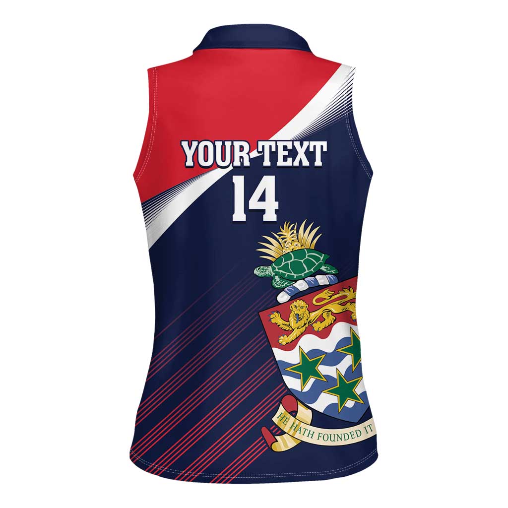 Custom Cayman Islands Cricket Women Sleeveless Polo Shirt 2025 Sporty Style