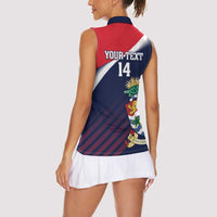 Custom Cayman Islands Cricket Women Sleeveless Polo Shirt 2025 Sporty Style