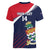 Custom Cayman Islands Cricket Women V-Neck T-Shirt 2025 Sporty Style