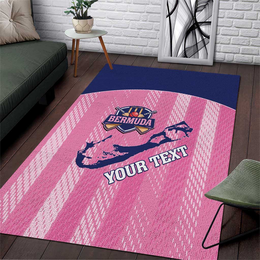 Custom Bermuda Cricket Area Rug Go Gombey Warriors