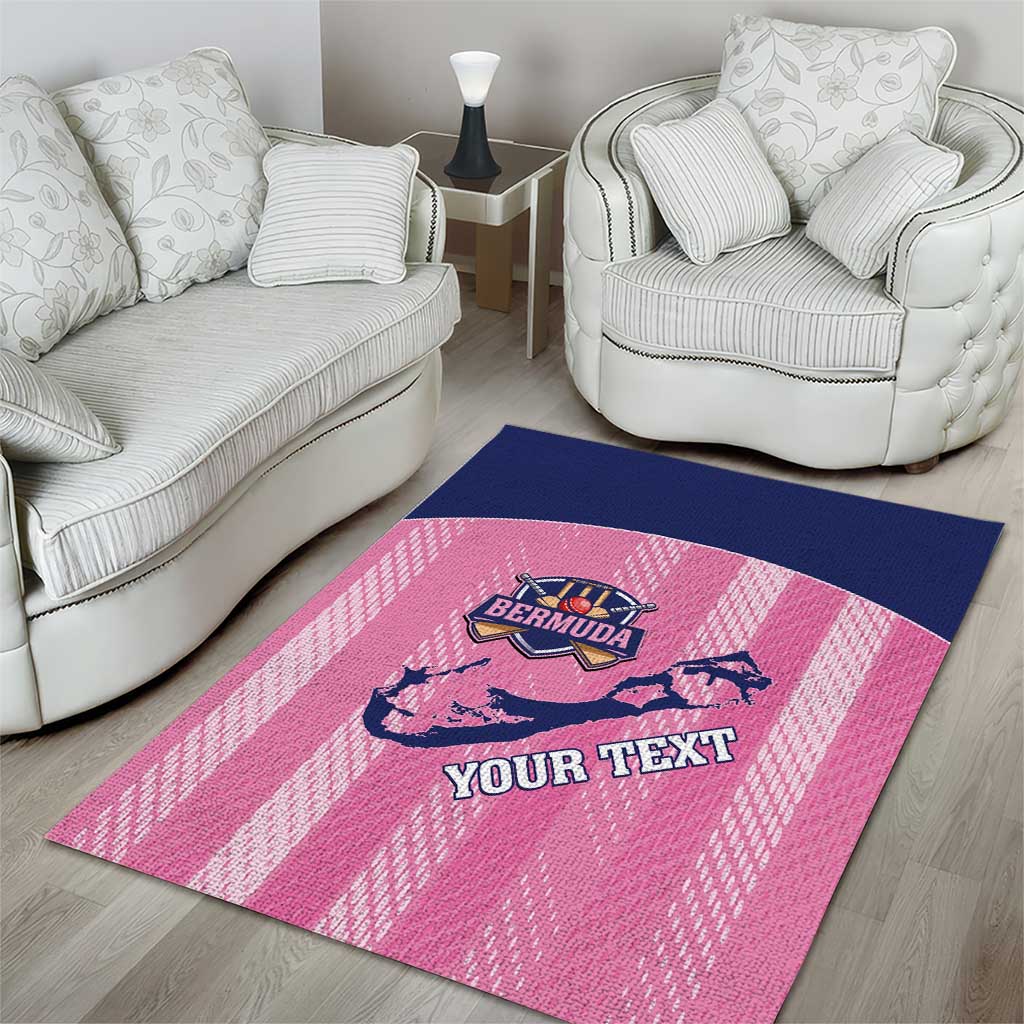 Custom Bermuda Cricket Area Rug Go Gombey Warriors