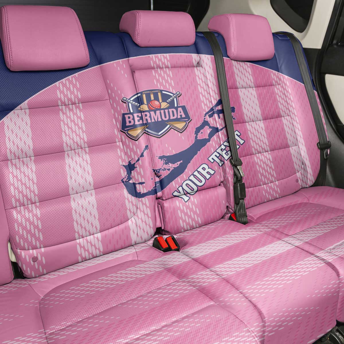 Custom Bermuda Cricket Back Car Seat Cover Go Gombey Warriors