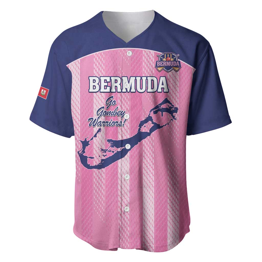 Custom Bermuda Cricket Baseball Jersey Go Gombey Warriors
