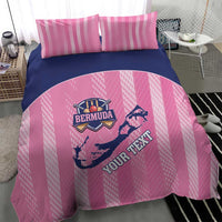 Custom Bermuda Cricket Bedding Set Go Gombey Warriors