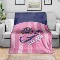 Custom Bermuda Cricket Blanket Go Gombey Warriors