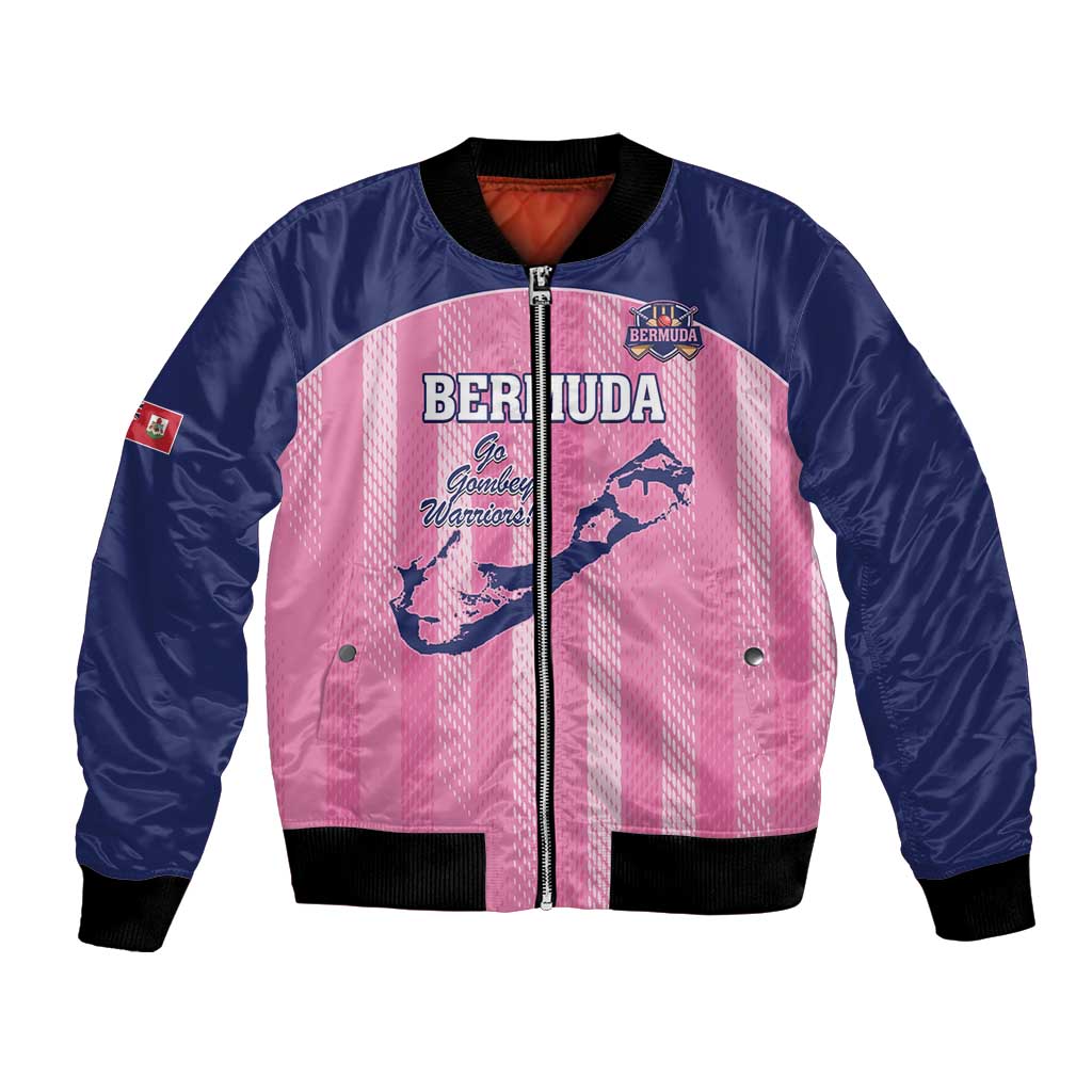Custom Bermuda Cricket Bomber Jacket Go Gombey Warriors
