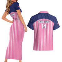 Custom Bermuda Cricket Couples Matching Short Sleeve Bodycon Dress and Hawaiian Shirt Go Gombey Warriors