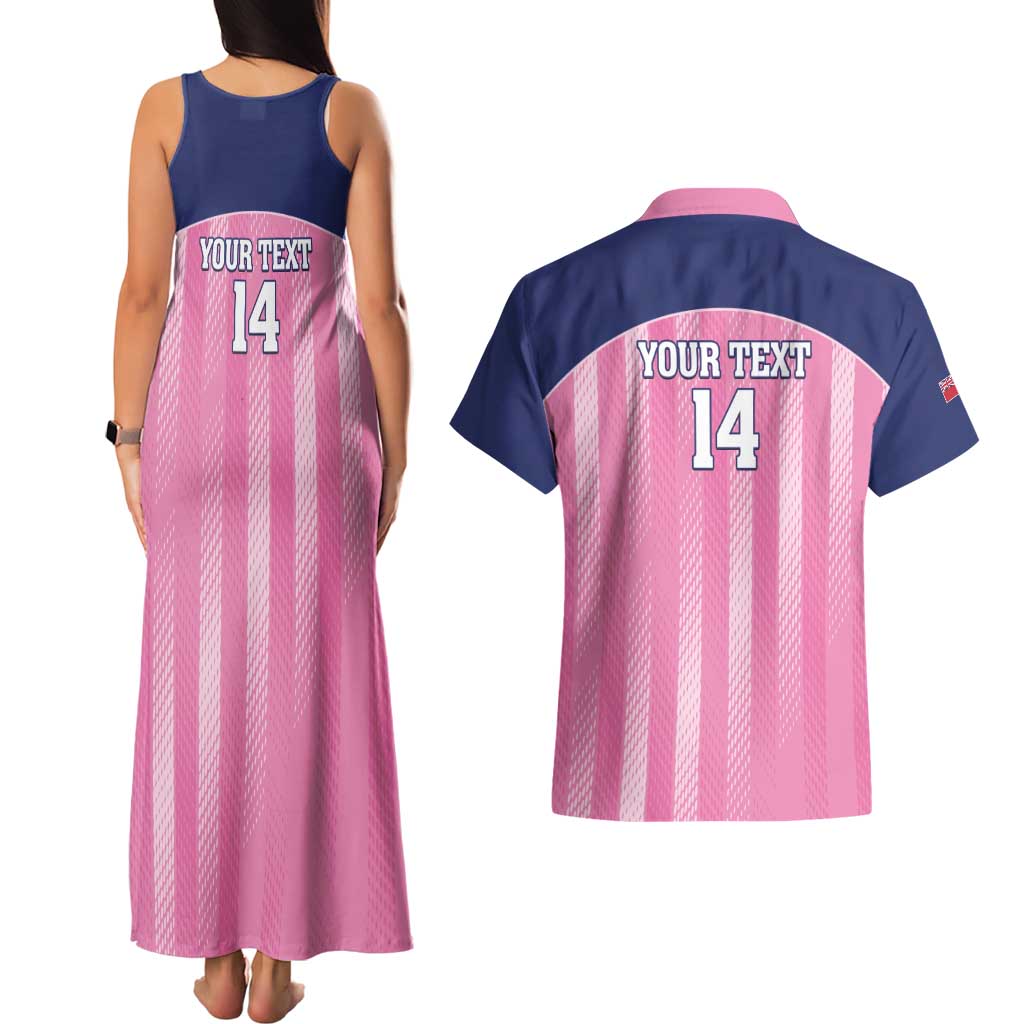 Custom Bermuda Cricket Couples Matching Tank Maxi Dress and Hawaiian Shirt Go Gombey Warriors