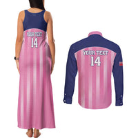 Custom Bermuda Cricket Couples Matching Tank Maxi Dress and Long Sleeve Button Shirt Go Gombey Warriors