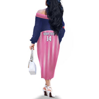 Custom Bermuda Cricket Family Matching Off The Shoulder Long Sleeve Dress and Hawaiian Shirt Go Gombey Warriors