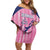 Custom Bermuda Cricket Family Matching Off Shoulder Short Dress and Hawaiian Shirt Go Gombey Warriors