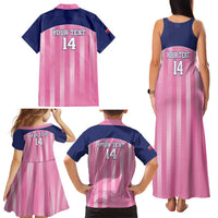 Custom Bermuda Cricket Family Matching Tank Maxi Dress and Hawaiian Shirt Go Gombey Warriors