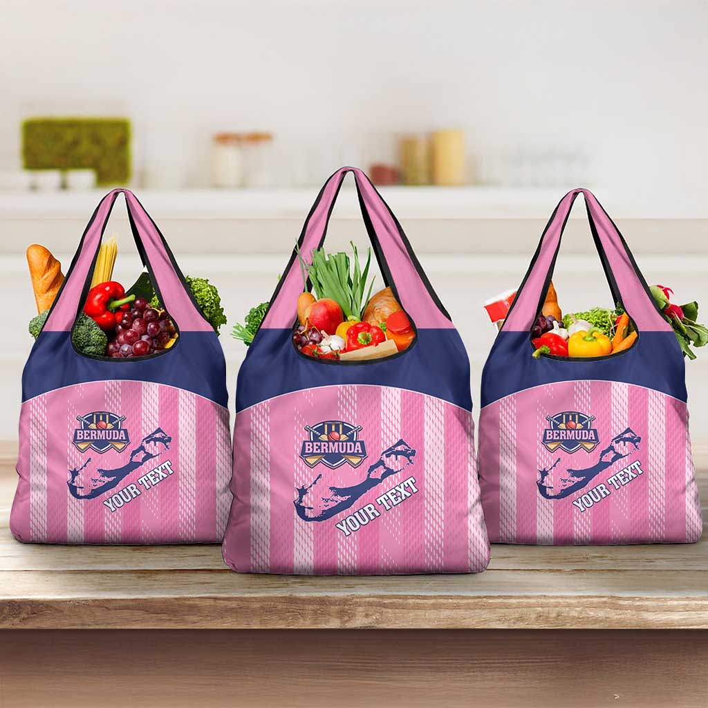Custom Bermuda Cricket Grocery Bag Go Gombey Warriors