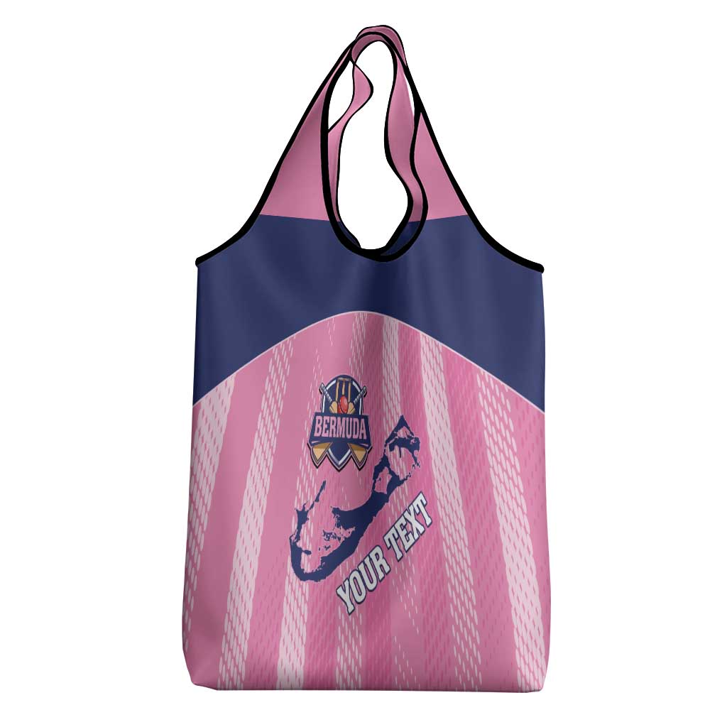 Custom Bermuda Cricket Grocery Bag Go Gombey Warriors