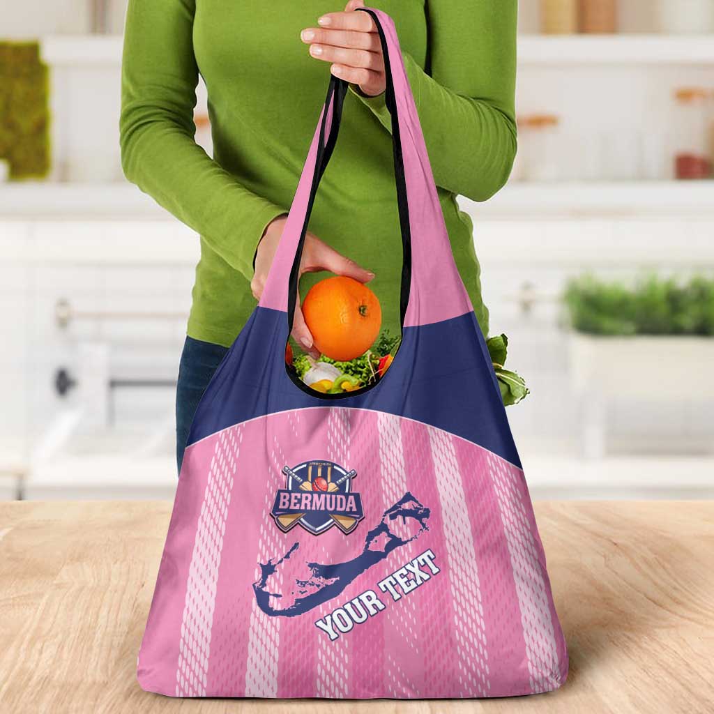 Custom Bermuda Cricket Grocery Bag Go Gombey Warriors