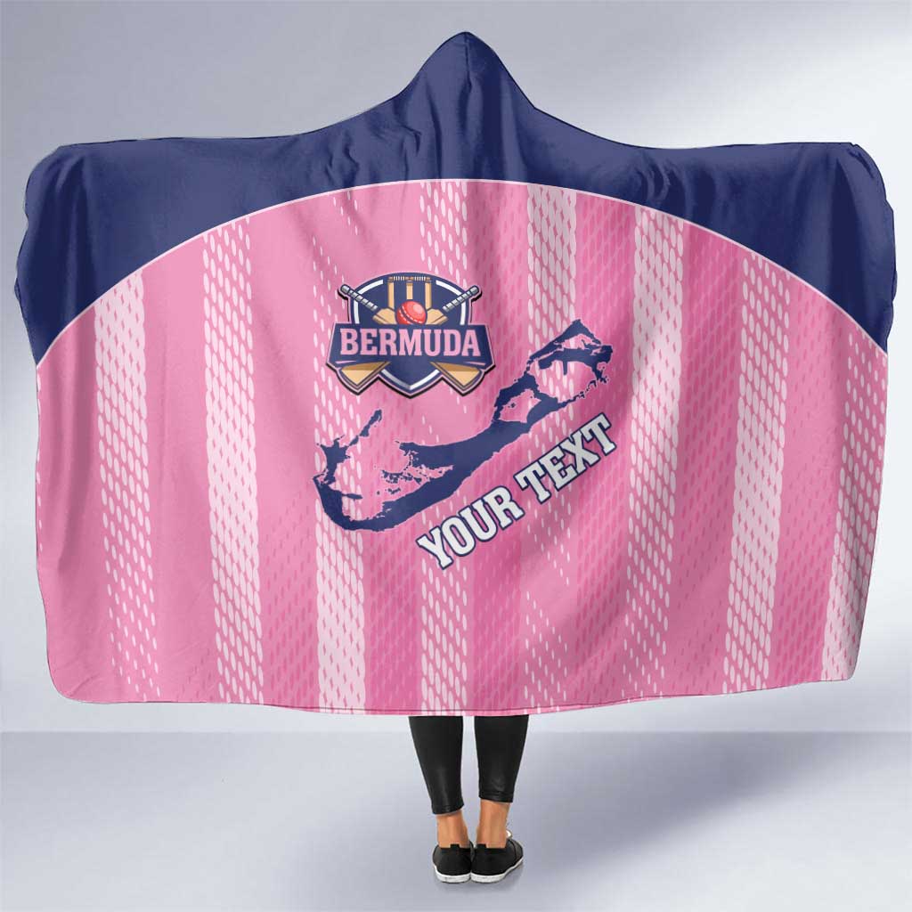 Custom Bermuda Cricket Hooded Blanket Go Gombey Warriors