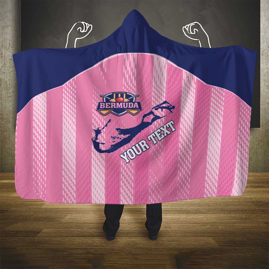 Custom Bermuda Cricket Hooded Blanket Go Gombey Warriors