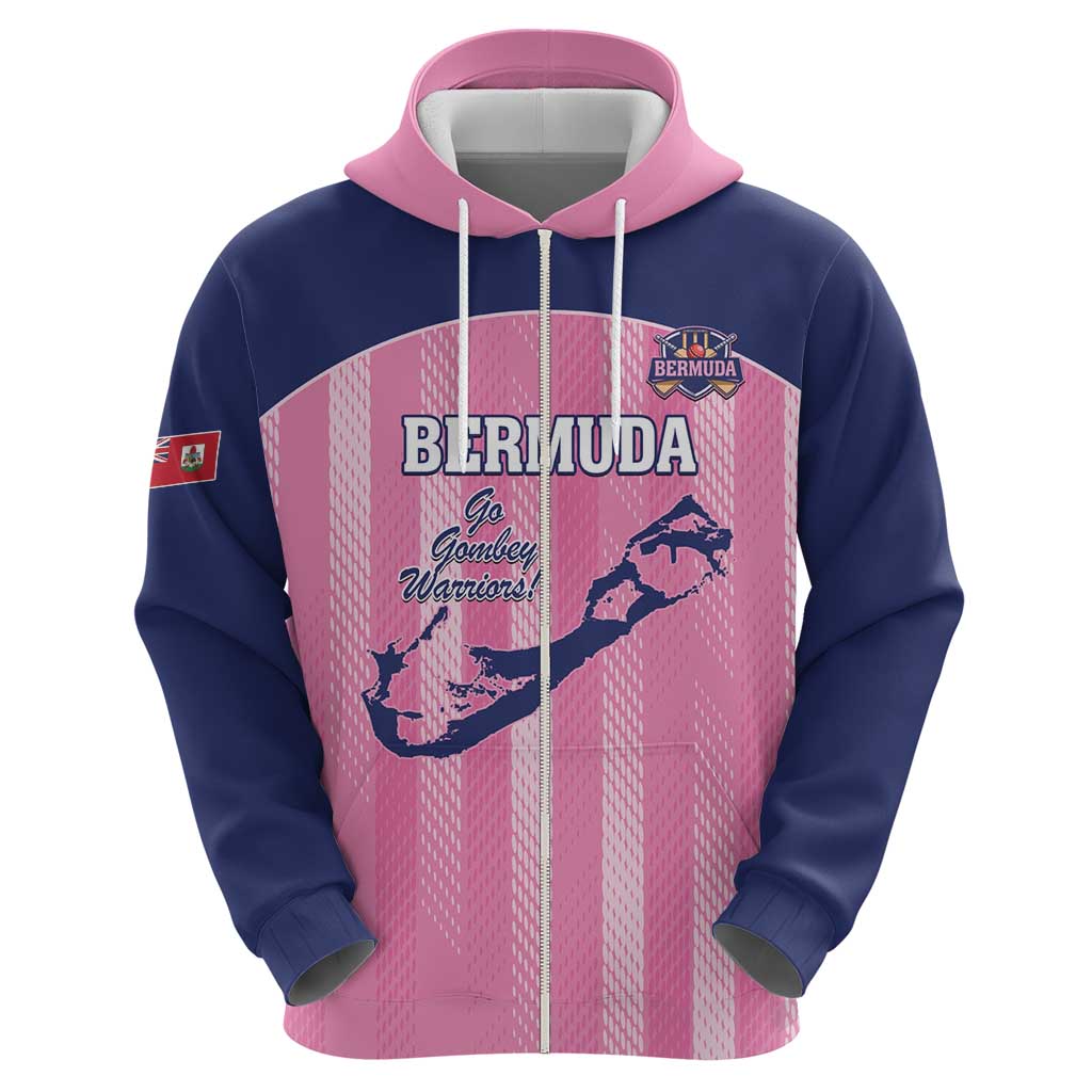 Custom Bermuda Cricket Hoodie Go Gombey Warriors