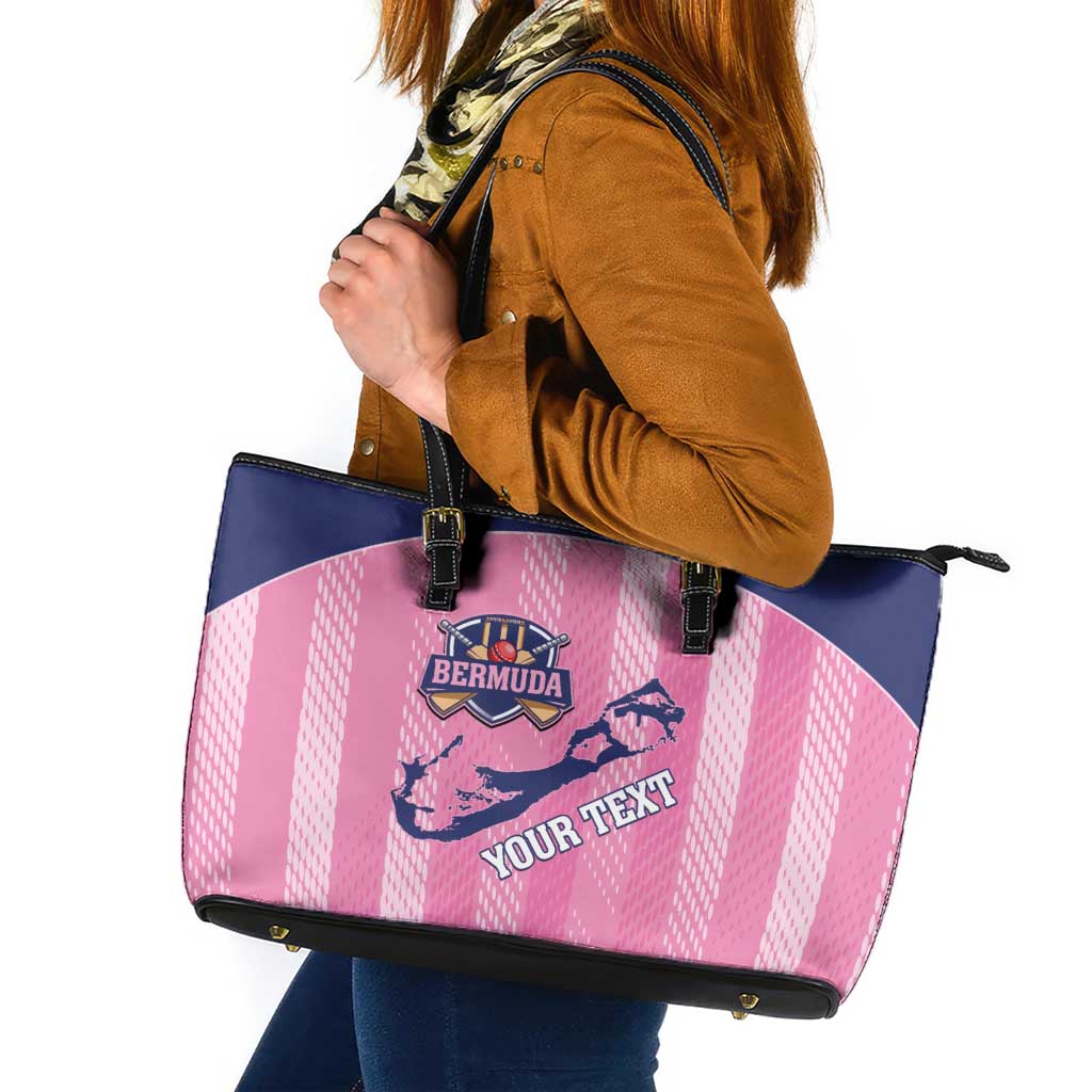 Custom Bermuda Cricket Leather Tote Bag Go Gombey Warriors