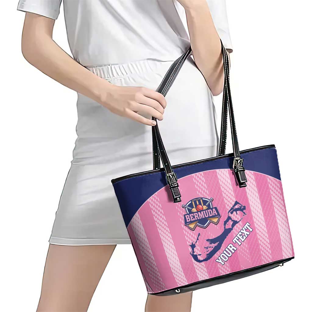 Custom Bermuda Cricket Leather Tote Bag Go Gombey Warriors