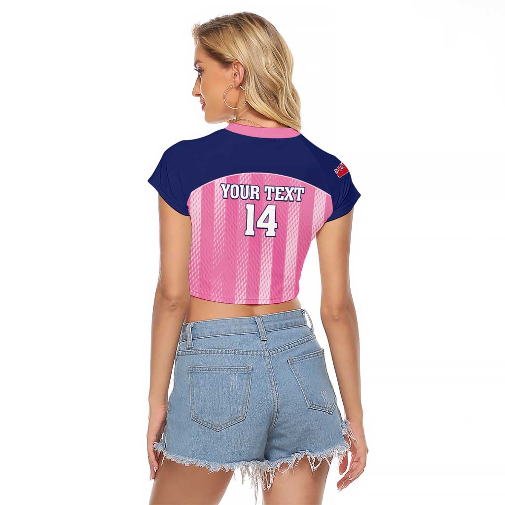 Custom Bermuda Cricket Raglan Cropped T Shirt Go Gombey Warriors