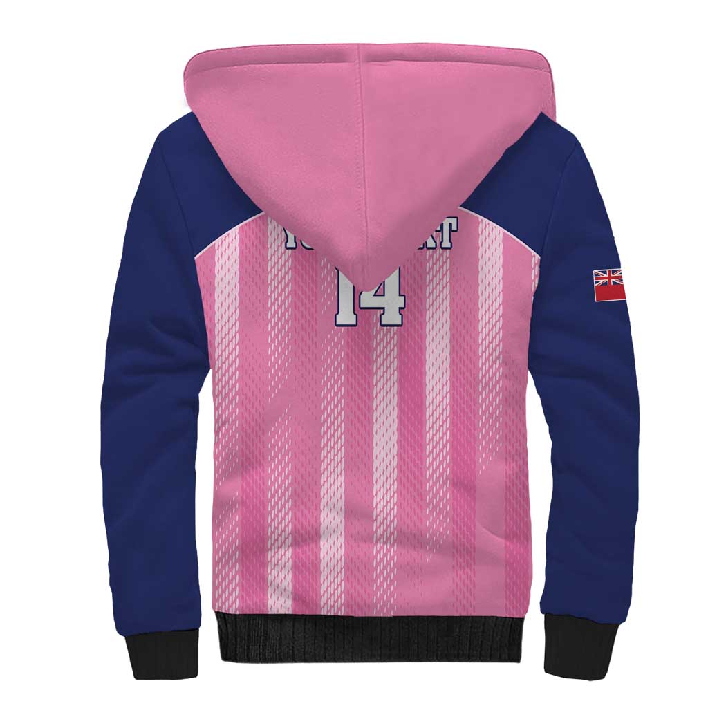 Custom Bermuda Cricket Sherpa Hoodie Go Gombey Warriors