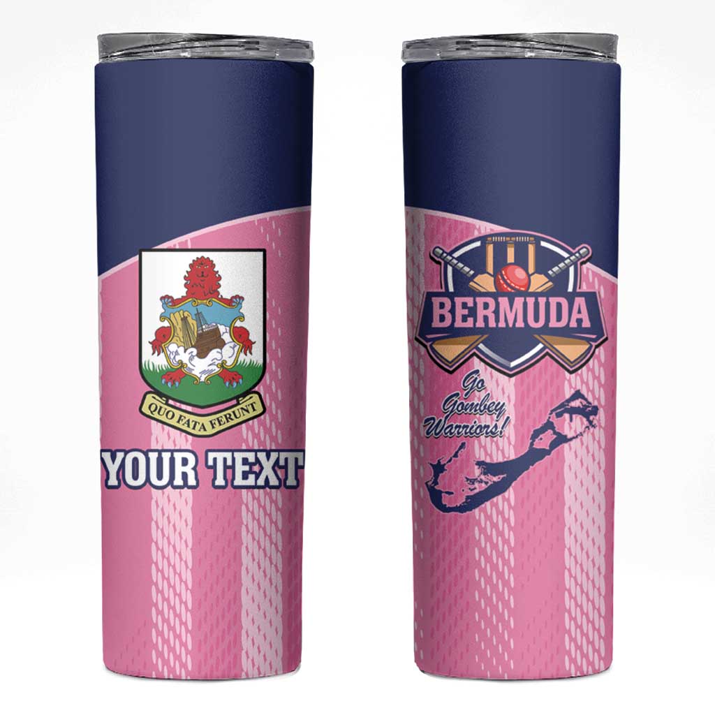 Custom Bermuda Cricket Skinny Tumbler Go Gombey Warriors