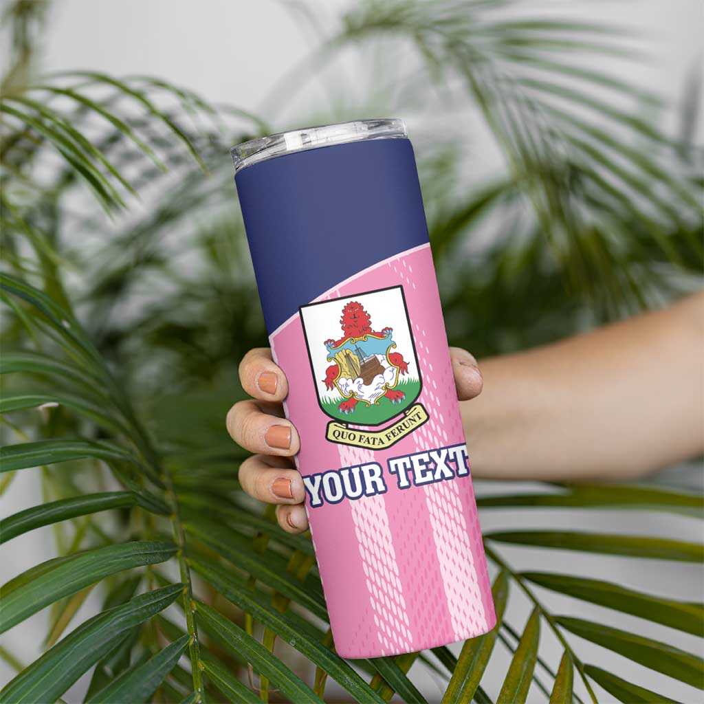 Custom Bermuda Cricket Skinny Tumbler Go Gombey Warriors