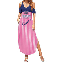 Custom Bermuda Cricket Summer Maxi Dress Go Gombey Warriors