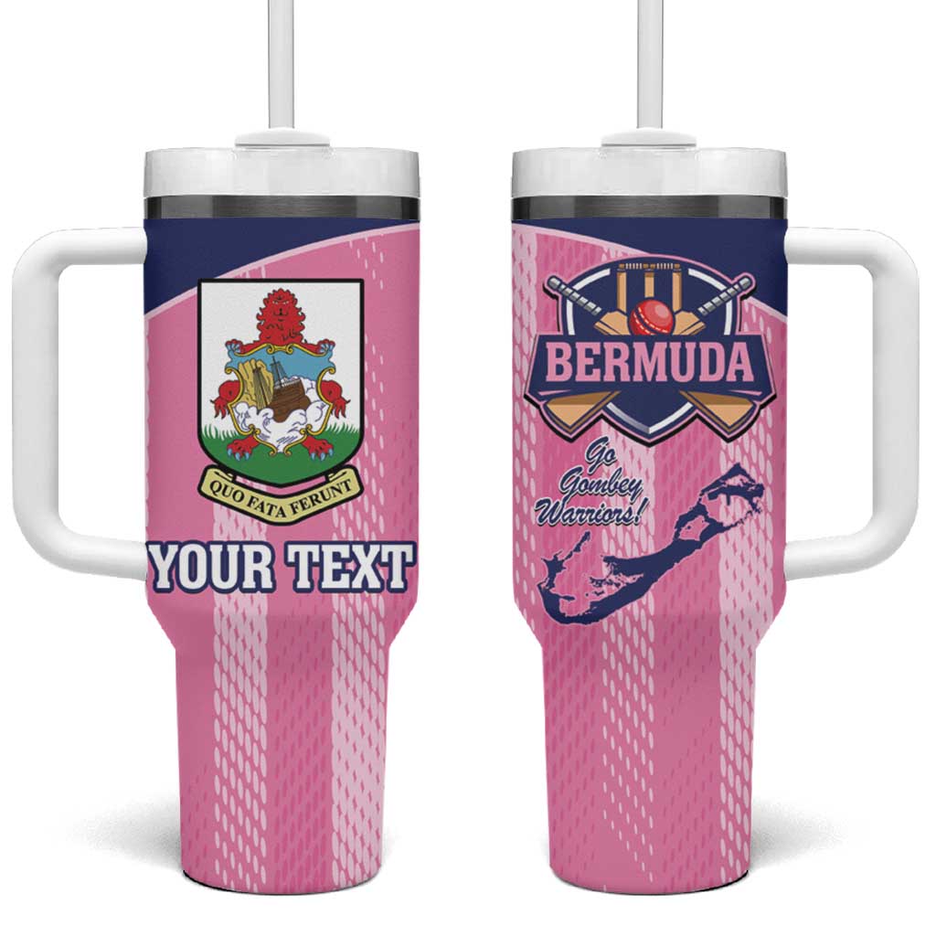 Custom Bermuda Cricket Tumbler With Handle Go Gombey Warriors