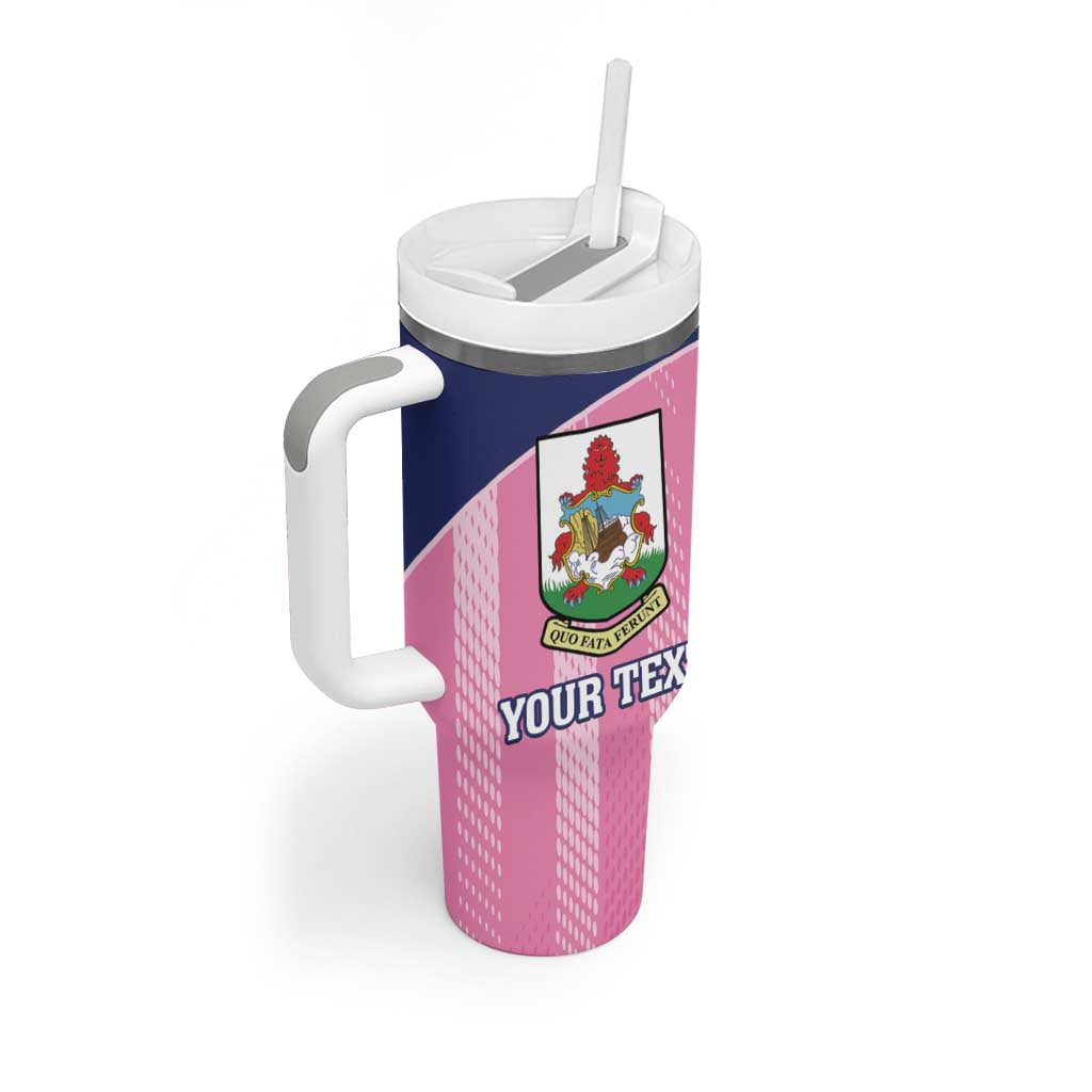 Custom Bermuda Cricket Tumbler With Handle Go Gombey Warriors