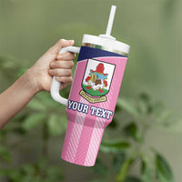 Custom Bermuda Cricket Tumbler With Handle Go Gombey Warriors