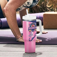 Custom Bermuda Cricket Tumbler With Handle Go Gombey Warriors