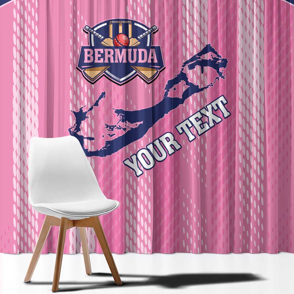 Custom Bermuda Cricket Window Curtain Go Gombey Warriors