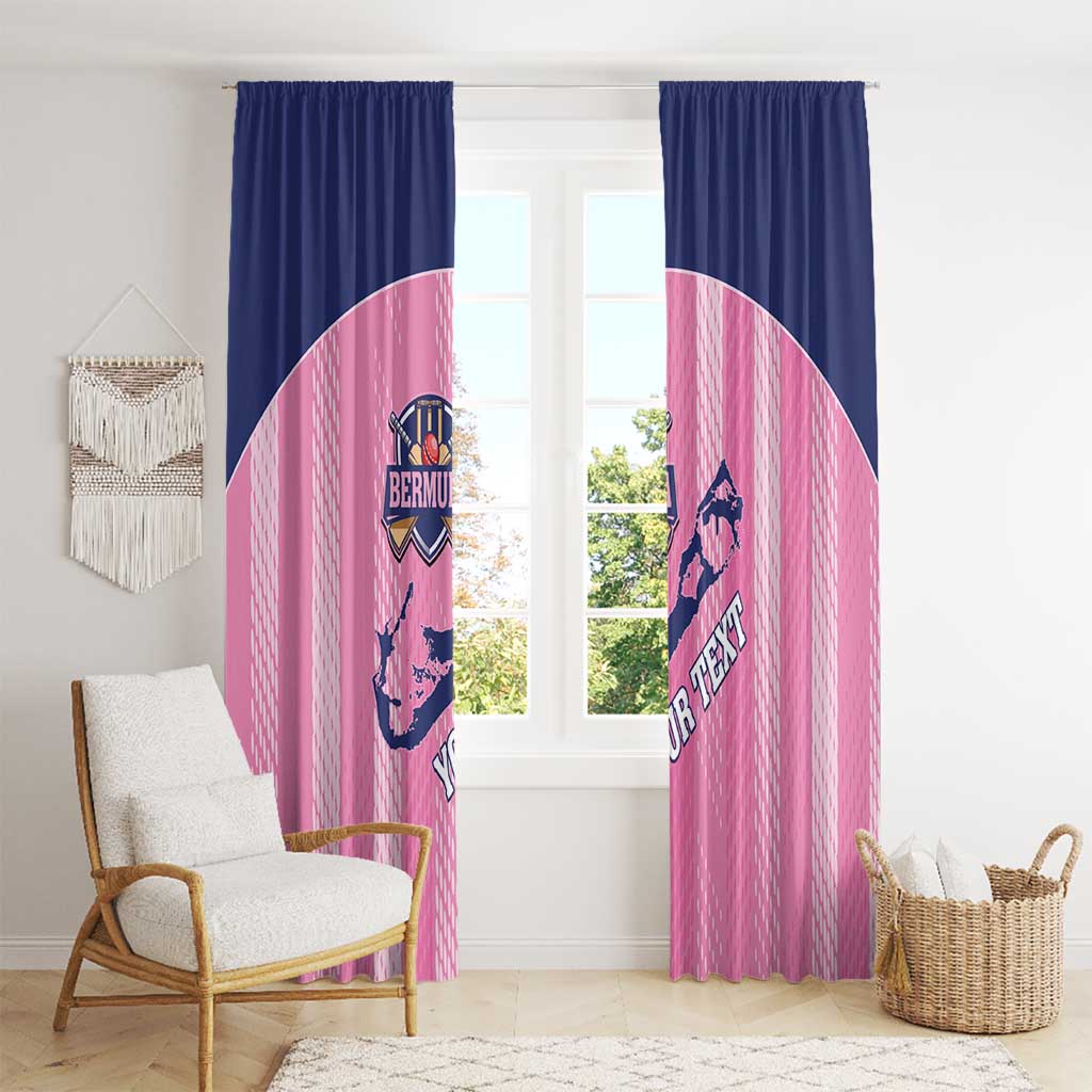 Custom Bermuda Cricket Window Curtain Go Gombey Warriors