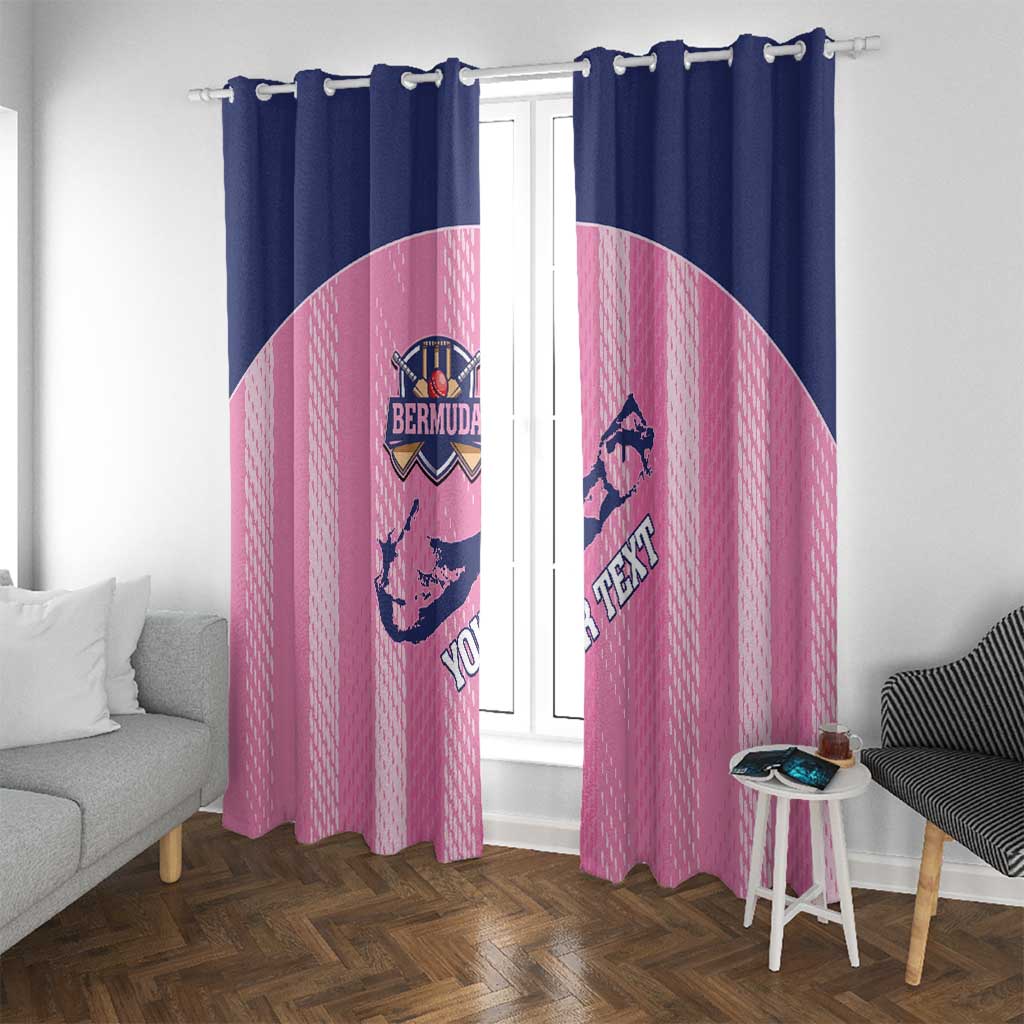 Custom Bermuda Cricket Window Curtain Go Gombey Warriors